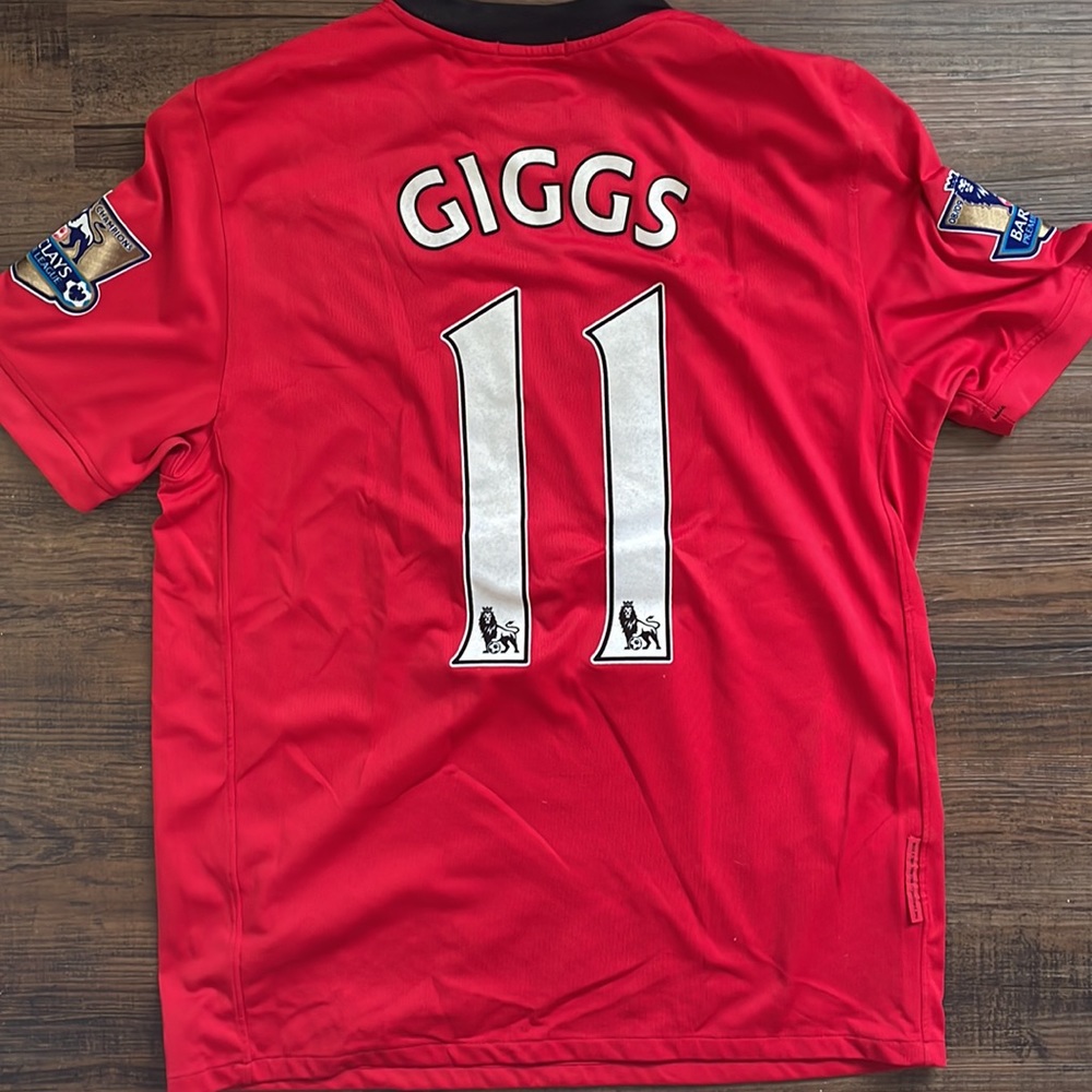 Authentic Nike 2008-2009 Manchester United Ryan Giggs Jersey